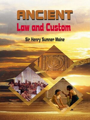 cover image of Ancient Law and Custom